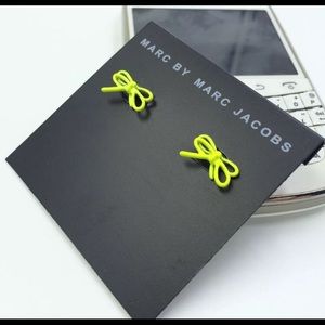 New Yellow Bow Post Earrings